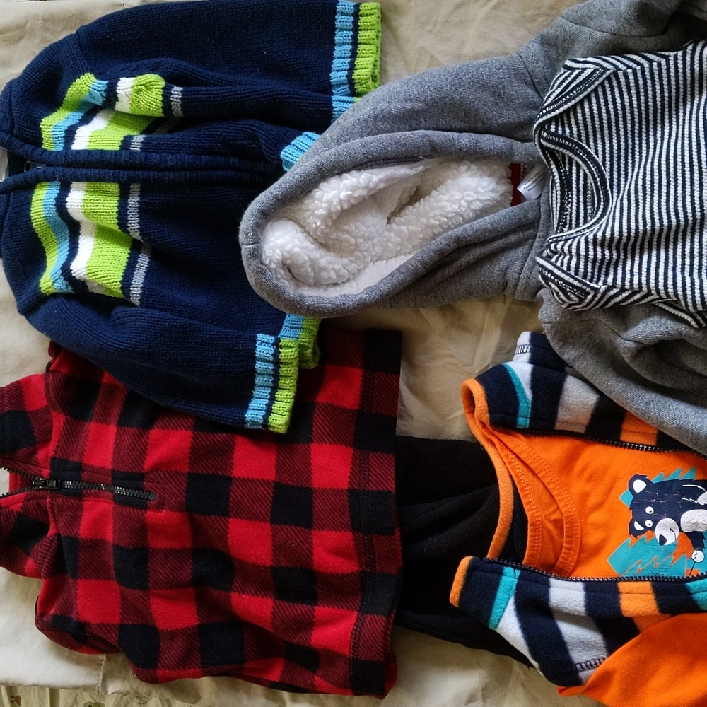 Set of baby boy winter clothes